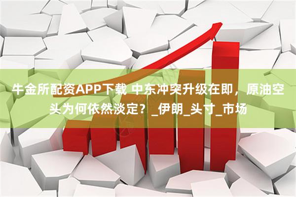 牛金所配资APP下载 中东冲突升级在即，原油空头为何依然淡定？_伊朗_头寸_市场